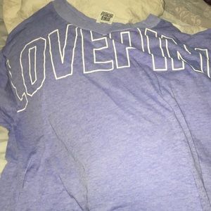 XS Blue Victoria Secret Pink Shirt